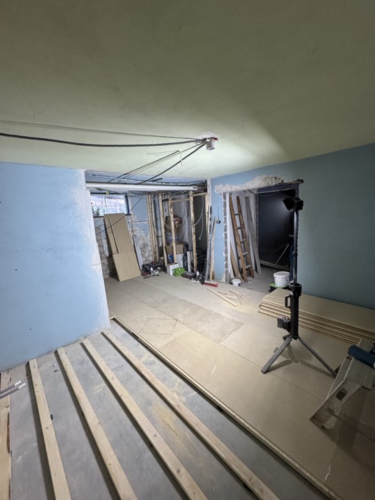 Källarplan under renovering